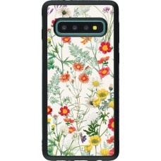 Samsung Galaxy S10 Case Hülle - Silikon schwarz Flora Botanical Wildlife
