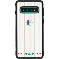 Coque Samsung Galaxy S10 - Silicone rigide noir Maillot de football Algérie 2026 personnalisable
