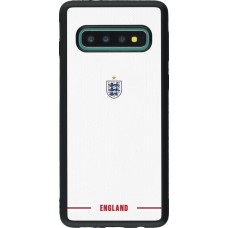 Coque Samsung Galaxy S10 - Silicone rigide noir Maillot de football Angleterre 2026 personnalisable