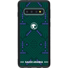 Samsung Galaxy S10 Case Hülle - Silikon schwarz Saudi Arabien 2026 personalisierbares Fussballtrikot