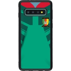 Samsung Galaxy S10 Case Hülle - Silikon schwarz Kamerun 2022 personalisierbares Fussballtrikot