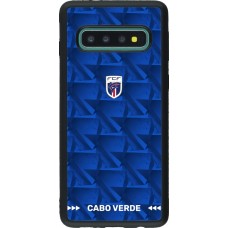 Samsung Galaxy S10 Case Hülle - Silikon schwarz Kap Verde 2026 personalisierbares Fussballtrikot