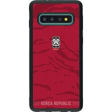 Samsung Galaxy S10 Case Hülle - Silikon schwarz Südkorea 2026 personalisierbares Fussballtrikot