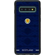 Coque Samsung Galaxy S10 - Silicone rigide noir Maillot de football Ecosse 2026 personnalisable