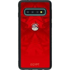 Samsung Galaxy S10 Case Hülle - Silikon schwarz Ägypten 2026 personalisierbares Fussballtrikot