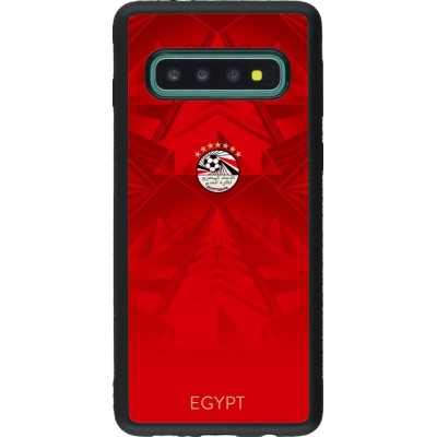 Samsung Galaxy S10 Case Hülle - Silikon schwarz Ägypten 2026 personalisierbares Fussballtrikot