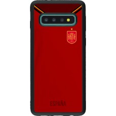 Samsung Galaxy S10 Case Hülle - Silikon schwarz Spanien 2022 personalisierbares Fußballtrikot