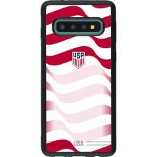 Samsung Galaxy S10 Case Hülle - Silikon schwarz Vereinigten Staaten 2026 personalisierbares Fussballtrikot