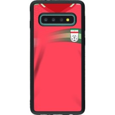Samsung Galaxy S10 Case Hülle - Silikon schwarz Iran 2022 personalisierbares Fussballtrikot