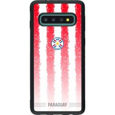 Samsung Galaxy S10 Case Hülle - Silikon schwarz Paraguay 2026 personalisierbares Fussballtrikot