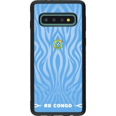 Samsung Galaxy S10 Case Hülle - Silikon schwarz Demokratische Republik Kongo 2026 personalisierbares Fussballtrikot