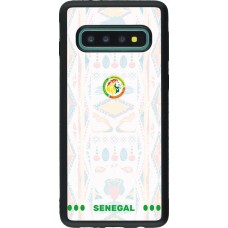 Samsung Galaxy S10 Case Hülle - Silikon schwarz Senegal 2026 personalisierbares Fussballtrikot
