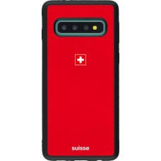 Samsung Galaxy S10 Case Hülle - Silikon schwarz Schweiz 2026 personalisierbares Fussballtrikot