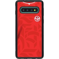 Samsung Galaxy S10 Case Hülle - Silikon schwarz Tunesien 2022 personalisierbares Fussballtrikot