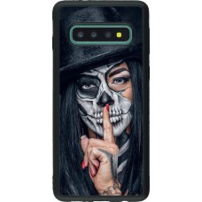 Coque Samsung Galaxy S10 - Silicone rigide noir Halloween 18 19
