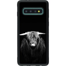 Samsung Galaxy S10 Case Hülle - Silikon schwarz Highland calf black