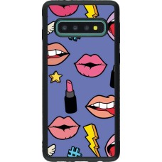 Samsung Galaxy S10 Case Hülle - Silikon schwarz Lips and lipgloss