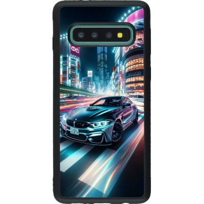 Coque Samsung Galaxy S10 - Silicone rigide noir BMW M4 Tokyo Night