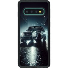 Coque Samsung Galaxy S10 - Silicone rigide noir Mercedes G AMG Night