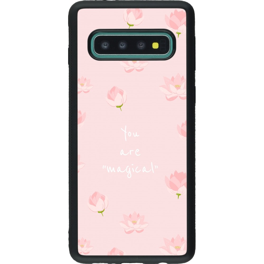 Samsung Galaxy S10 Case Hülle - Silikon schwarz Mom 2023 your are magical