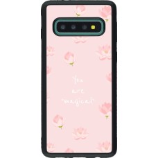 Samsung Galaxy S10 Case Hülle - Silikon schwarz Mom 2023 your are magical