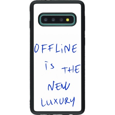 Samsung Galaxy S10 Case Hülle - Silikon schwarz Offline is the new luxury