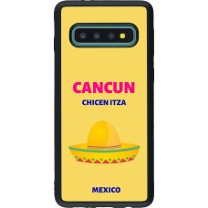 Samsung Galaxy S10 Case Hülle - Silikon schwarz Pop Summer Destination Cancun