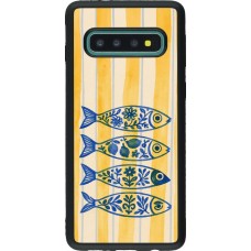 Samsung Galaxy S10 Case Hülle - Silikon schwarz Portuguese fish 2026