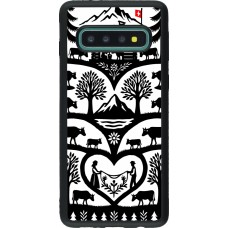 Coque Samsung Galaxy S10 - Silicone rigide noir Poya Suisse 2