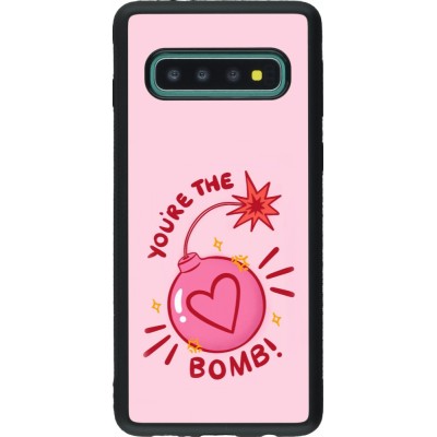 Coque Samsung Galaxy S10 - Silicone rigide noir Saint Valentines Day 26 You are the bomb