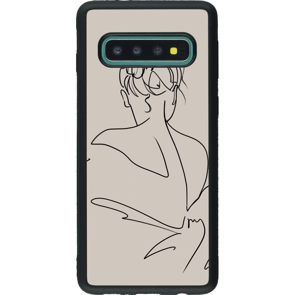 Coque Samsung Galaxy S10 - Silicone rigide noir Salnikova 05