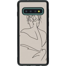 Coque Samsung Galaxy S10 - Silicone rigide noir Salnikova 05