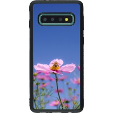 Coque Samsung Galaxy S10 - Silicone rigide noir Bee on a flower Spring 2026