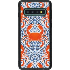 Samsung Galaxy S10 Case Hülle - Silikon schwarz Crabs and pearls Summer 2026