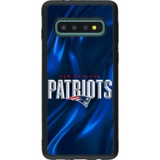 Coque Samsung Galaxy S10 - Silicone rigide noir Super Bowl 26 Patriots 2