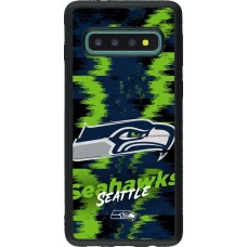 Coque Samsung Galaxy S10 - Silicone rigide noir Super Bowl 26 Seattle 2