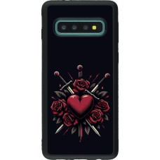 Samsung Galaxy S10 Case Hülle - Silikon schwarz Valentine 2024 gothic love