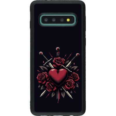 Samsung Galaxy S10 Case Hülle - Silikon schwarz Valentine 2024 gothic love