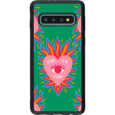 Coque Samsung Galaxy S10 - Silicone rigide noir Viva la vida 2026