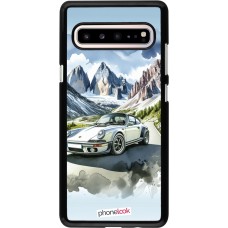 Samsung Galaxy S10 5G Case Hülle - Porsche 911 Berg Aquarell