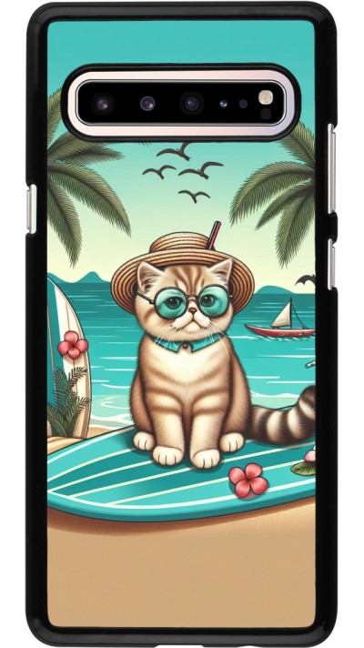 Coque Samsung Galaxy S10 5G - Chat Surf Style