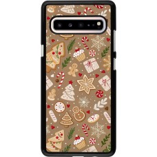 Coque Samsung Galaxy S10 5G - Christmas 25 Pattern Ginger Cookie