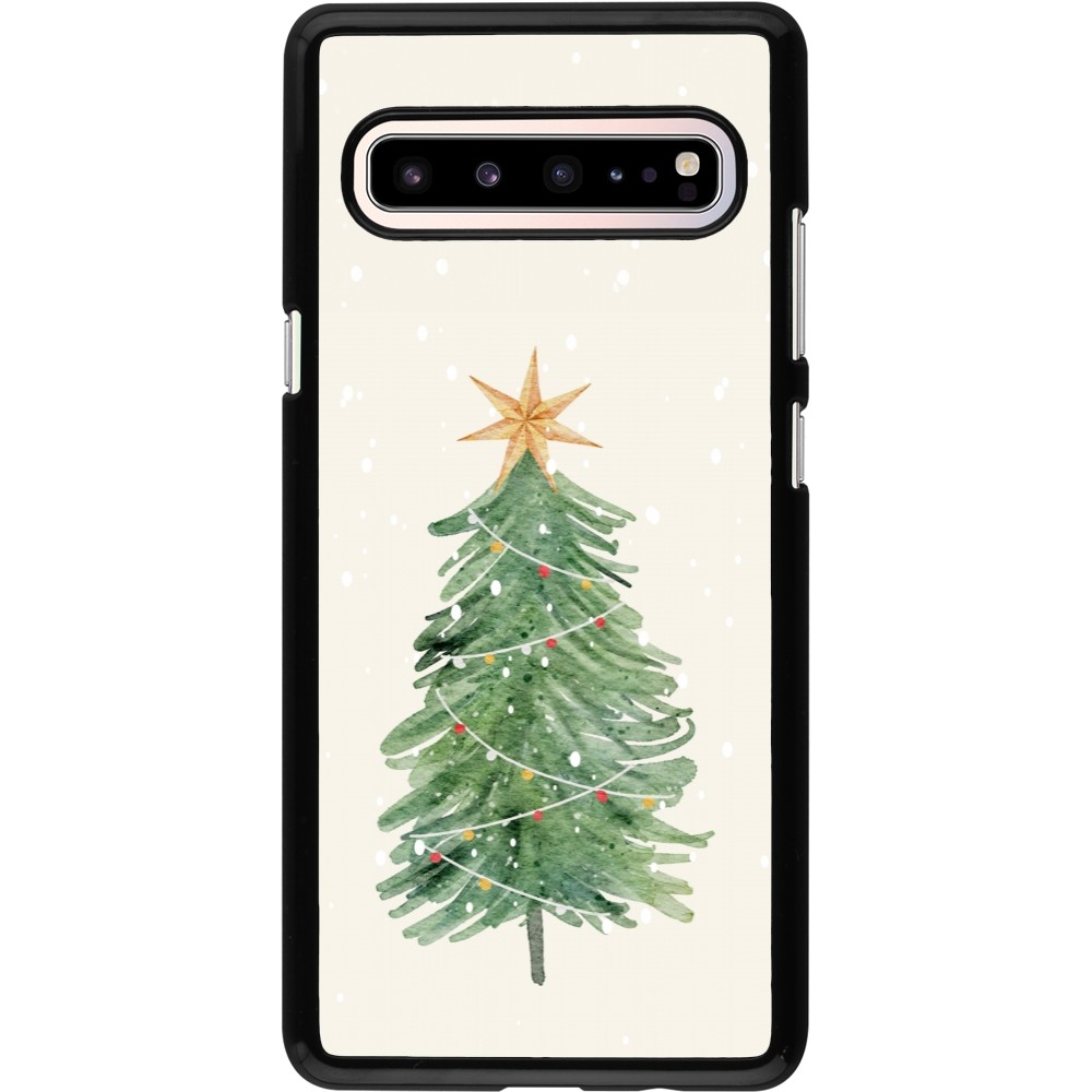 Coque Samsung Galaxy S10 5G - Christmas 25 Sketch Tree