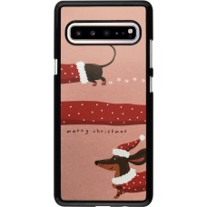 Coque Samsung Galaxy S10 5G - Christmas 25 Teckel Merry Xmas