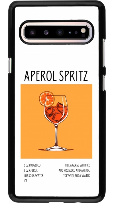 Samsung Galaxy S10 5G Case Hülle - Cocktail Rezept Aperol Spritz