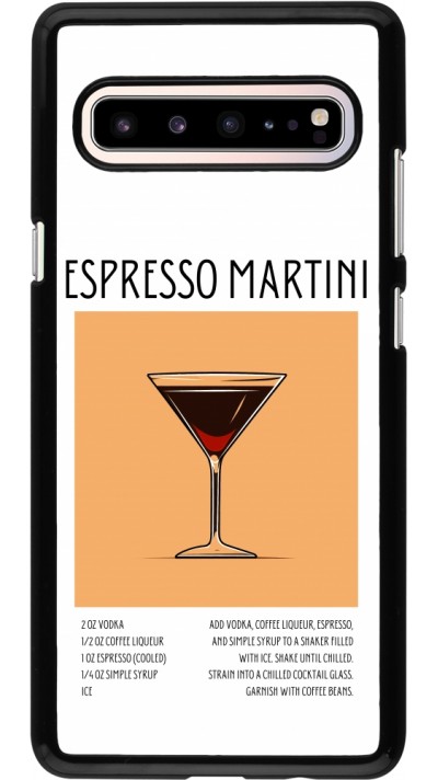 Samsung Galaxy S10 5G Case Hülle - Cocktail Rezept Espresso Martini