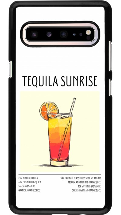 Samsung Galaxy S10 5G Case Hülle - Cocktail Rezept Tequila Sunrise