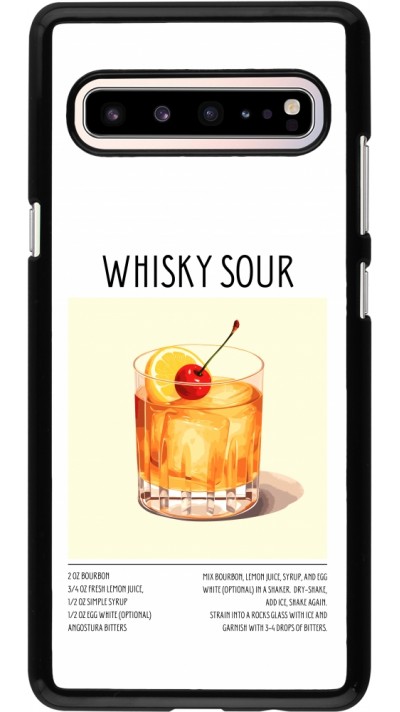 Samsung Galaxy S10 5G Case Hülle - Cocktail Rezept Whisky Sour