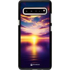 Coque Samsung Galaxy S10 5G - Coucher soleil jaune violet