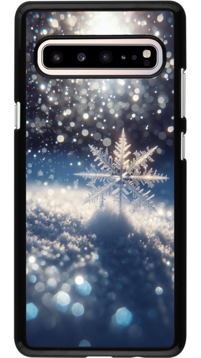 Samsung Galaxy S10 5G Case Hülle - Schneeflocke Solar Glanz